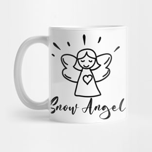 Snow Angel Christmas design Mug